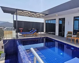 Kaş İslamlar'da Deniz Manzaralı, Özel Havuzlu, Jakuzili Villa - 2