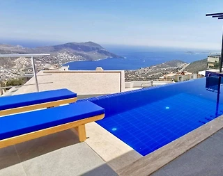 Kaş İslamlar'da Deniz Manzaralı, Özel Havuzlu, Jakuzili Villa - 4