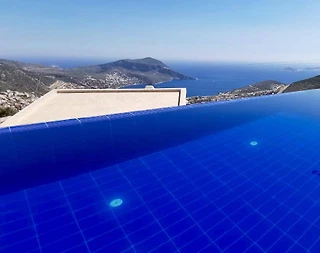 Kaş İslamlar'da Deniz Manzaralı, Özel Havuzlu, Jakuzili Villa - 5