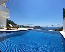 Kaş İslamlar'da Deniz Manzaralı, Özel Havuzlu, Jakuzili Villa - 2