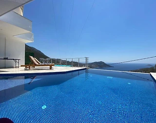 Kaş İslamlar'da Deniz Manzaralı, Özel Havuzlu, Jakuzili Villa - 2