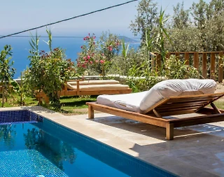 Kaş İslamlar'da Deniz Manzaralı, Özel Havuzlu, Jakuzili Villa - 4