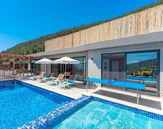 Kaş İslamlar'da Deniz Manzaralı, Özel Havuzlu, Jakuzili Villa - 1