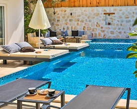 Kaş İslamlar'da Deniz Manzaralı, Özel Havuzlu, Konforlu Villa - 2