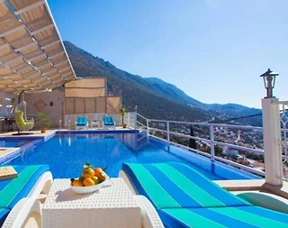 Kaş İslamlar'da Deniz ve Doğa Manzaralı, Özel Havuzlu, Balayı Villası - 3