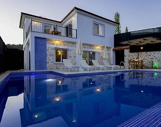 Kaş İslamlar'da Deniz Manzaralı, Özel Havuzlu, 4 Kişilik Villa - 1