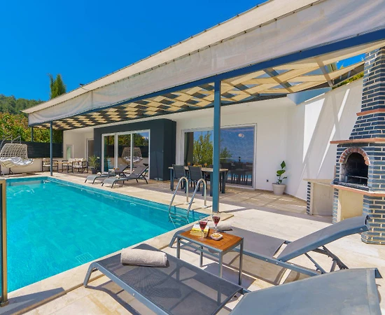 Kaş İslamlar'da Doğa İçerisinde, Özel Havuzlu, 2+1 Kiralık Villa - 1