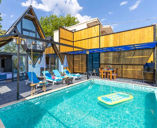 Kaş İslamlar'da Doğa İçerisinde, Özel  Havuzlu, Balayı Villası - 1