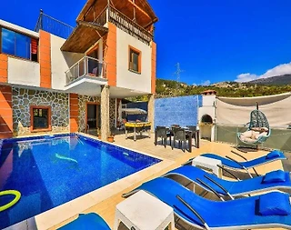 Kaş İslamlar'da Doğa İçerisinde, Özel Havuzlu, Jakuzili Villa - 1