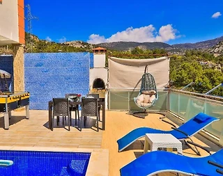 Kaş İslamlar'da Doğa İçerisinde, Özel Havuzlu, Jakuzili Villa - 5