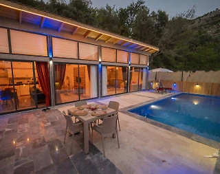 Kaş İslamlar'da Doğa İçerisinde, Özel Havuzlu, Jakuzili Villa - 1