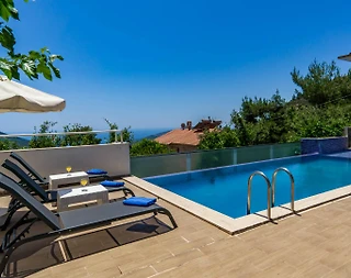 Kaş İslamlar'da Doğa İle İç İçe, Özel Havuzlu, Kiralık Villa - 3