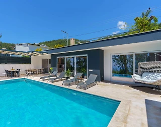 Kaş İslamlar'da Doğa İçerisinde, Sonsuzluk Havuzlu, Muhafazakar Villa - 3
