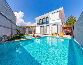 Kaş İslamlar'da Doğa İle İç İçe, Özel Havuzlu, 1+1, Tatil Villası - 5