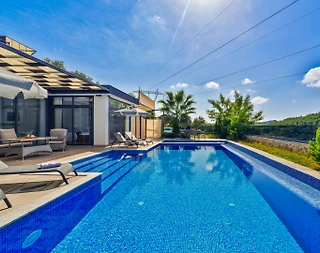 Kaş İslamlar'da Doğa İle İç İçe, Özel Havuzlu, Jakuzili Villa - 5