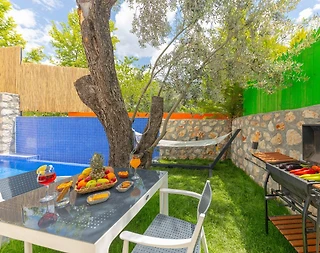 Kaş İslamlar'da Doğa İle İç İçe, Özel Havuzlu, Jakuzili Villa - 5