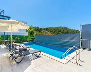 Kaş İslamlar'da Doğa İle İç İçe, Özel Havuzlu, Konforlu Villa - 5