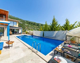 Kaş İslamlar'da Doğa ile İç İçe, Özel Havuzlu, Modern Villa - 3