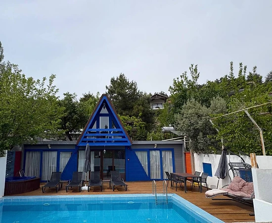 Kaş İslamlar'da Doğa İle İç İçe, Özel Havuzlu, Korunaklı Villa - 1
