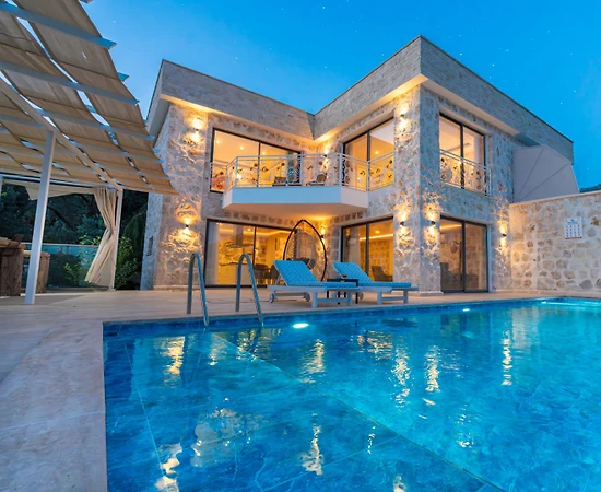 Kaş İslamlar'da Doğa İle İç İçe, Özel Havuzlu, Otantik Villa - 1