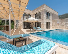 Kaş İslamlar'da Doğa İle İç İçe, Özel Havuzlu, Otantik Villa - 2