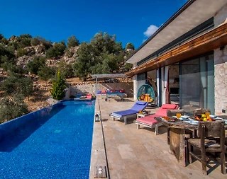 Kaş İslamlar'da Doğa İle İçiçe, Özel Havuzlu, 2+1 Villa - 4