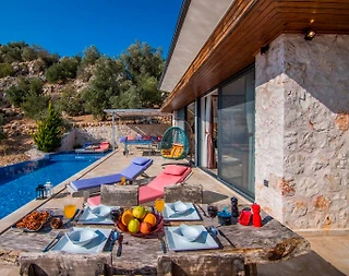 Kaş İslamlar'da Doğa İle İçiçe, Özel Havuzlu, 2+1 Villa - 5