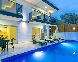 Kaş İslamlar'da Doğa İle İç içe, Özel Havuzlu, Lüks Villa - 3