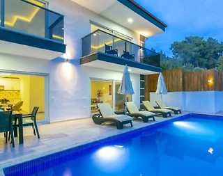 Kaş İslamlar'da Doğa İle İç içe, Özel Havuzlu, Lüks Villa - 3