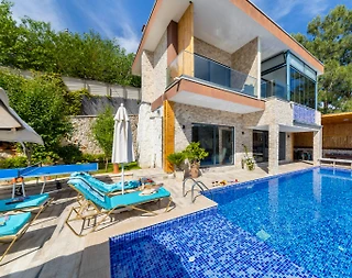 Kaş Üzümlü'de Muhteşem Doğa İçinde, Özel Havuzlu, 4 Kişilik Villa - 1