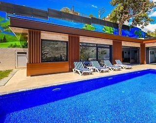 Kaş İslamlar'da Doğa Manzaralı, Özel Havuzlu, 4 Kişilik Villa - 3