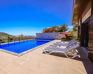 Kaş İslamlar'da Doğa Manzaralı, Özel Havuzlu, 4 Kişilik Villa - 5