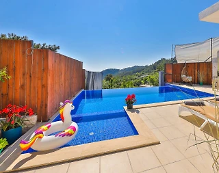 Kaş İslamlar'da Doğa Manzaralı, Özel Havuzlu, Jakuzili Villa - 4