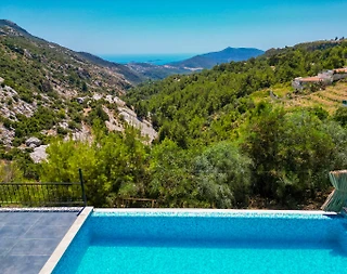 Kaş İslamlar'da Doğa Manzaralı, Özel Havuzlu, Kiralık Villa - 2