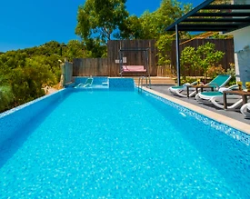 Kaş İslamlar'da Doğa Manzaralı, Özel Havuzlu, Kiralık Villa - 3