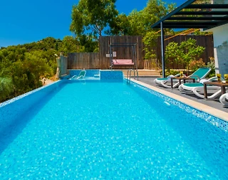 Kaş İslamlar'da Doğa Manzaralı, Özel Havuzlu, Kiralık Villa - 3