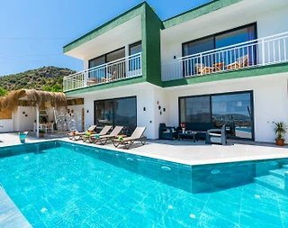 Kaş İslamlar'da Doğa Manzaralı, Özel Havuzlu, Konforlu Villa - 1