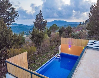 Kaş İslamlar'da Doğa Manzaralı, Özel Havuzlu, Lüks Villa - 5
