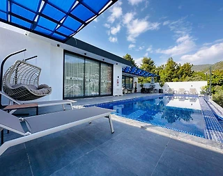 Kaş İslamlar'da Doğa Manzaralı, Özel Havuzlu, Muhafazakar Villa - 4