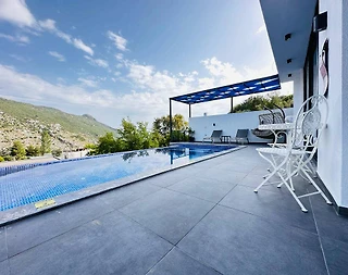 Kaş İslamlar'da Doğa Manzaralı, Özel Havuzlu, Muhafazakar Villa - 5