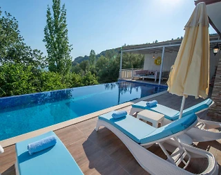 Kaş İslamlar'da Doğa Manzaralı, Özel Havuzlu, Tatil Villası - 4