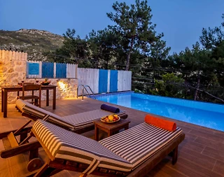 Kaş İslamlar'da Doğanın Kalbinde, Özel Havuzlu, Balayı Villası - 3