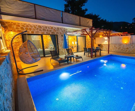 Kaş İslamlar'da Doğayla Baş Başa, Özel Havuzlu, 4 Kişilik Villa - 1