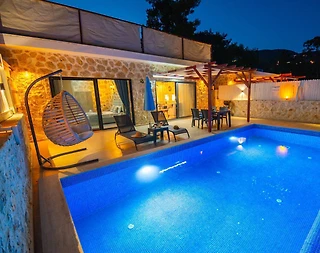 Kaş İslamlar'da Doğayla Baş Başa, Özel Havuzlu, 4 Kişilik Villa - 1