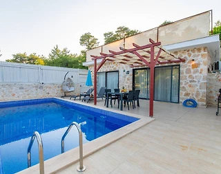 Kaş İslamlar'da Doğayla Baş Başa, Özel Havuzlu, 4 Kişilik Villa - 4