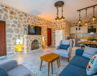 Kaş İslamlar'da Doğayla Baş Başa, Özel Havuzlu, 4 Kişilik Villa - 5