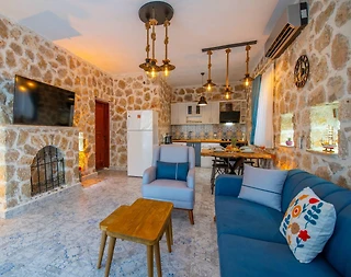 Kaş İslamlar'da Doğayla Baş Başa, Özel Havuzlu, 4 Kişilik Villa - 5