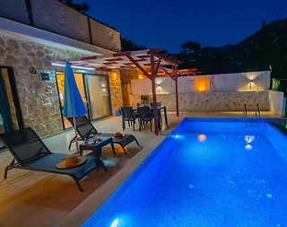 Kaş İslamlar'da Doğayla Baş Başa, Özel Havuzlu, 4 Kişilik Villa - 3