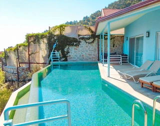 Kaş İslamlar'da Doğayla Baş Başa, Sonsuzluk Havuzlu, Balayı Villası - 1