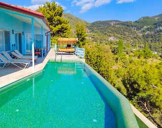 Kaş İslamlar'da Doğayla Baş Başa, Sonsuzluk Havuzlu, Balayı Villası - 3